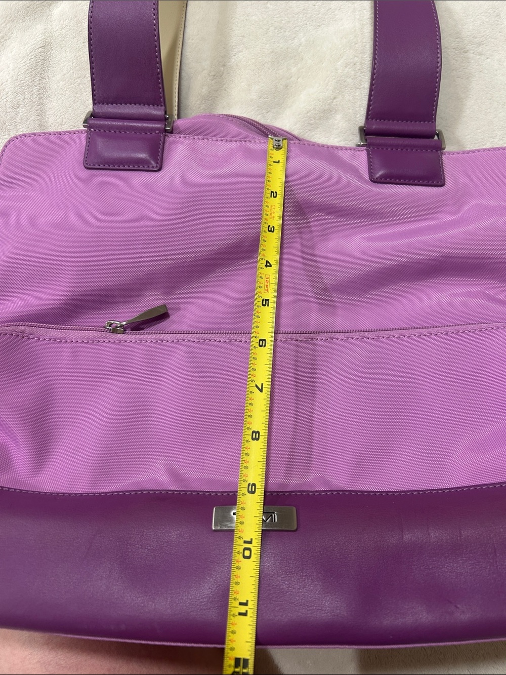 TUMI Lavender Purple Shoulder Baby Diaper Bag - Picture 13 of 14